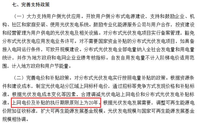 光伏補貼是不是20年以后就取消了？