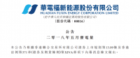 華電福新5月風電發電14.58億度 較2017年同比增加1.6%
