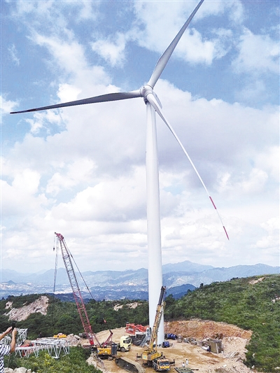 福建漳平紅尖山風電場組預(yù)計年底完工
