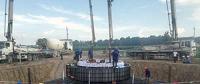 河南開封通許49.5兆瓦風(fēng)電場首臺風(fēng)機(jī)完成混凝土澆筑