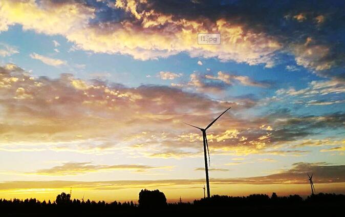 臨西運河200兆瓦風電場項目一期100兆瓦全容量并網發電