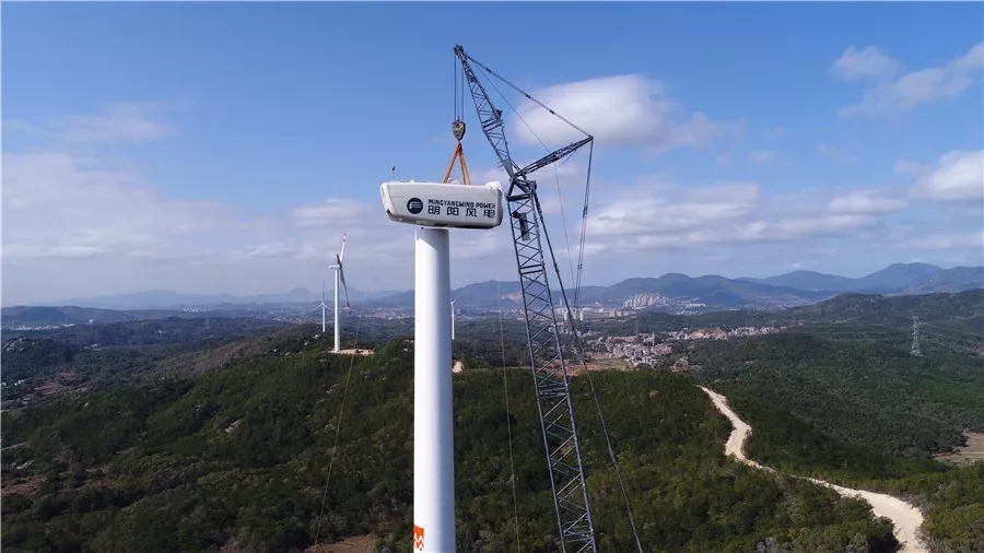 惠安尖峰風電項目首批風機并網發電