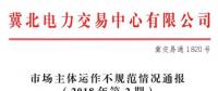 冀北電力市場主體運(yùn)作不規(guī)范情況通報（2018年第2期）：21家售電公司未按要求補(bǔ)充完善注冊信息